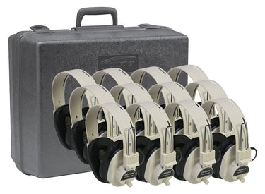 Deluxe Stereo Headphone - Beige - 12 Pack - Learning Headphones